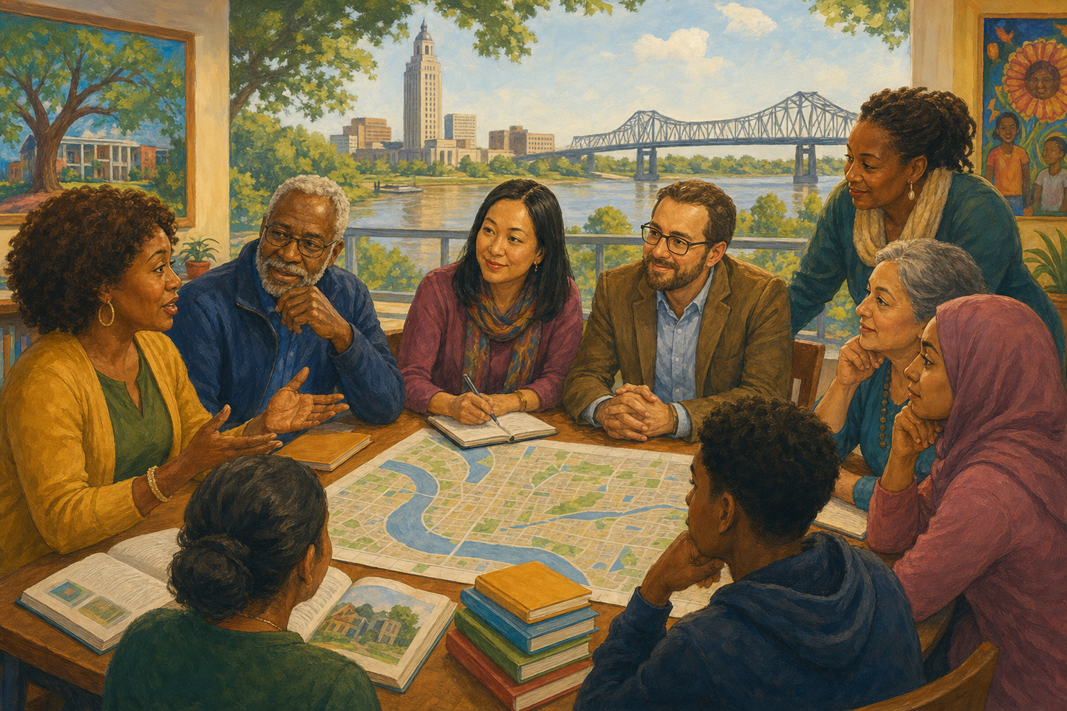 Community leaders and educators plan ways to improve opportunities for students.