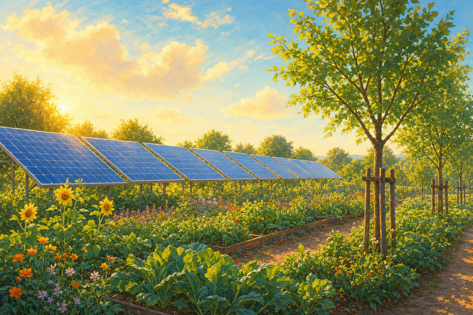 Warm illustration representing Climate stories on Global Good News Daily.