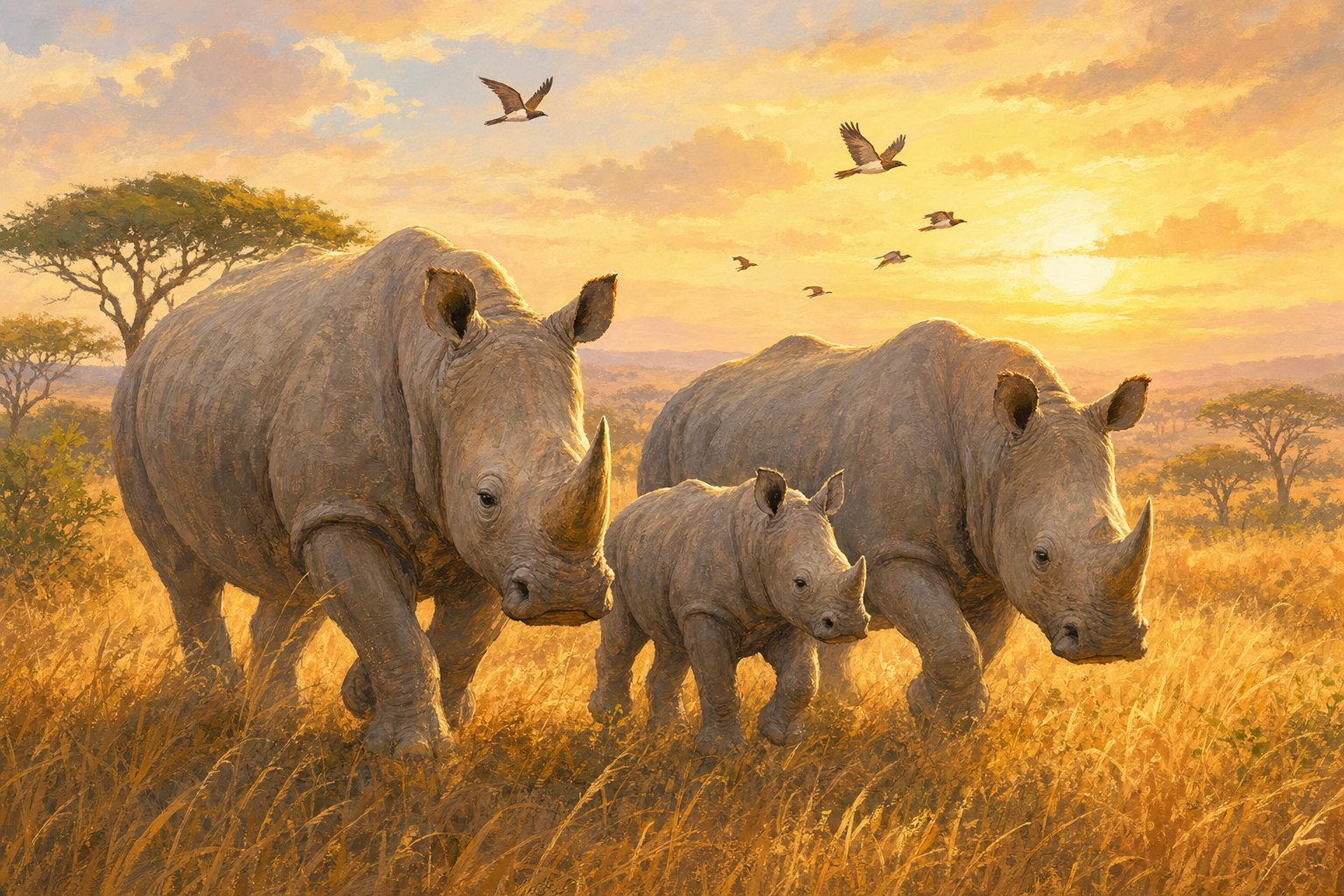 Warm illustration representing Wildlife & Nature stories on Global Good News Daily.